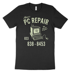 Steve's PC Repair Black T-shirt