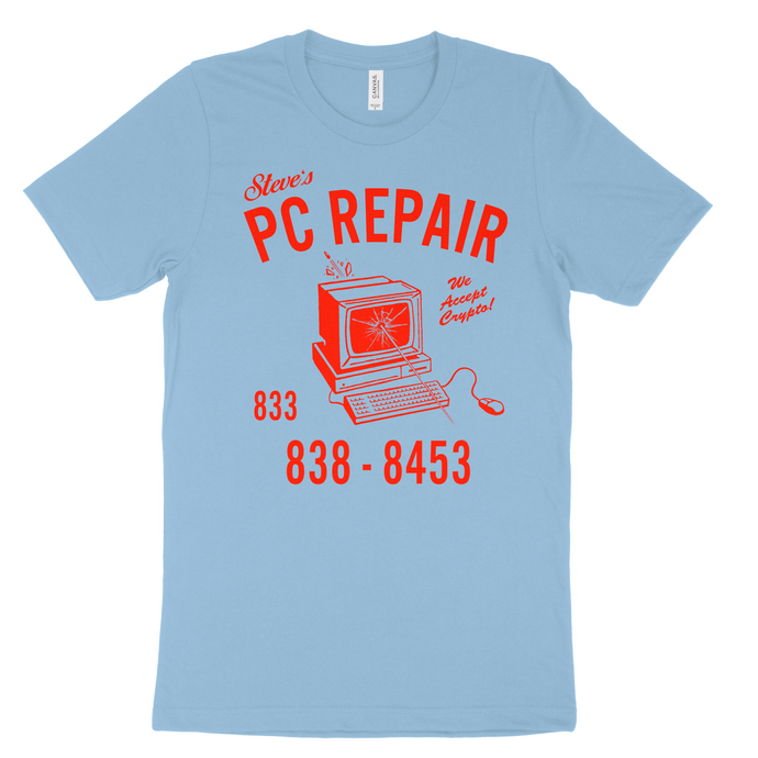 Steve's PC Repair Blue T-shirt