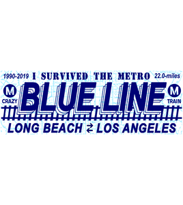 Blue Line Bumper Sticker