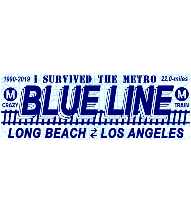 Blue Line Bumper Sticker